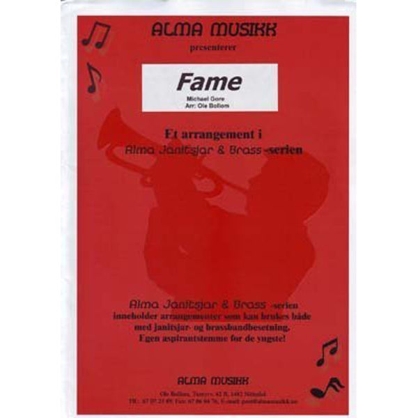 Fame, Michael Gore arr Ole Bollom - Almaserien