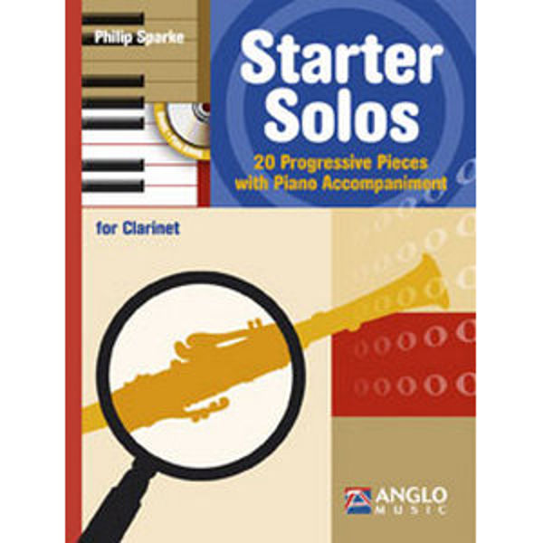 Starter Solos. Clarinet, Book/CD. 20 progressive pieces. Philip Sparke