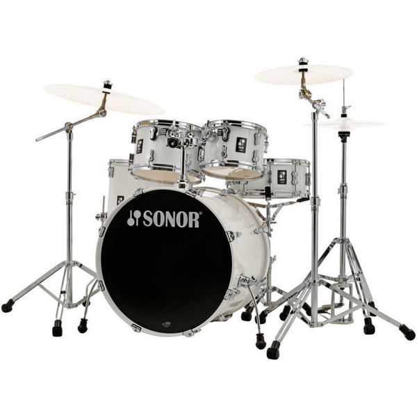 Slagverk Sonor AQ1 Studio Set PW 17341, 5 Pc, 20, Piano White m/Stativer