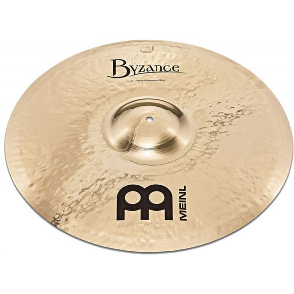 Cymbal Meinl Byzance Brilliant Ride, Heavy Hammered 22