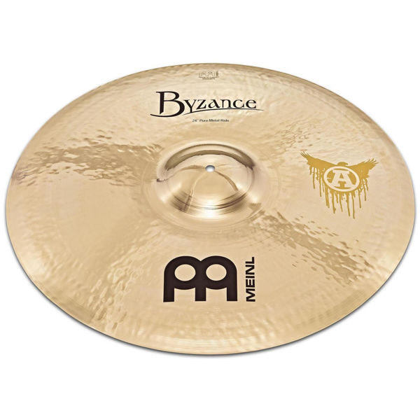 Cymbal Meinl Byzance Brilliant Ride, Chris Adler Pure Metal 24