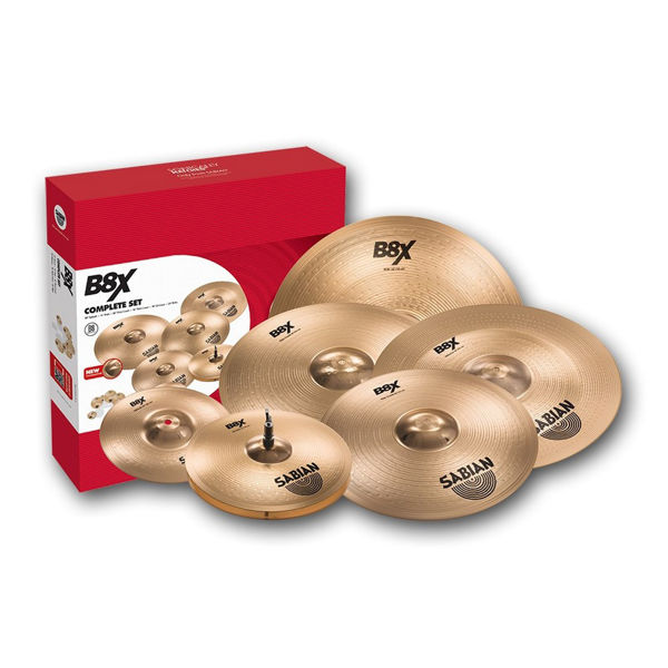 Cymbalpakke Sabian B8X 45006X, 10-14-16-18-20-18, The Complete Set