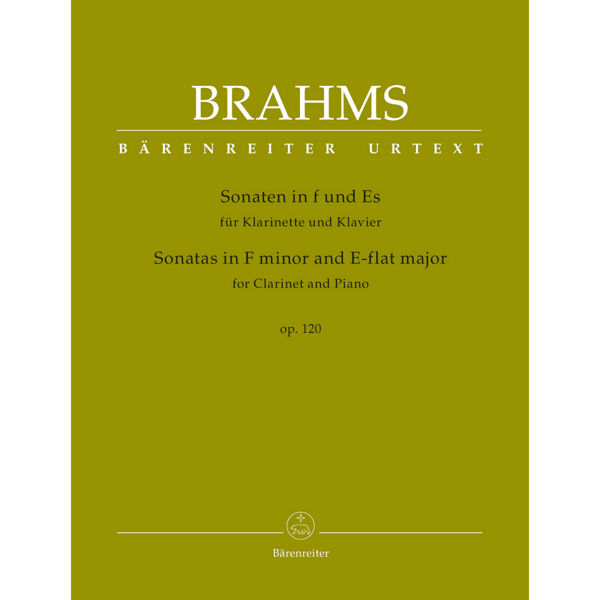 Brahms Sonatas op. 120 in F minor and Eb major for Clainet and Piano