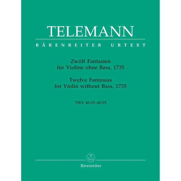 Twelve Fantasias for Violin without Bass, 1735 TWV40:14-40:25