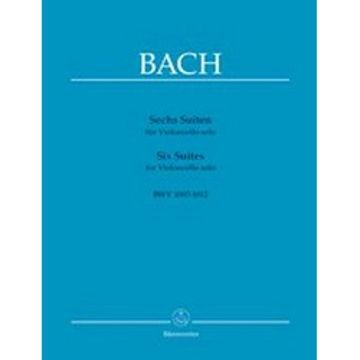 Six Suites for Violoncello solo BWV 1007-1012 (6 Cello Suites), Johann Sebastian Bach