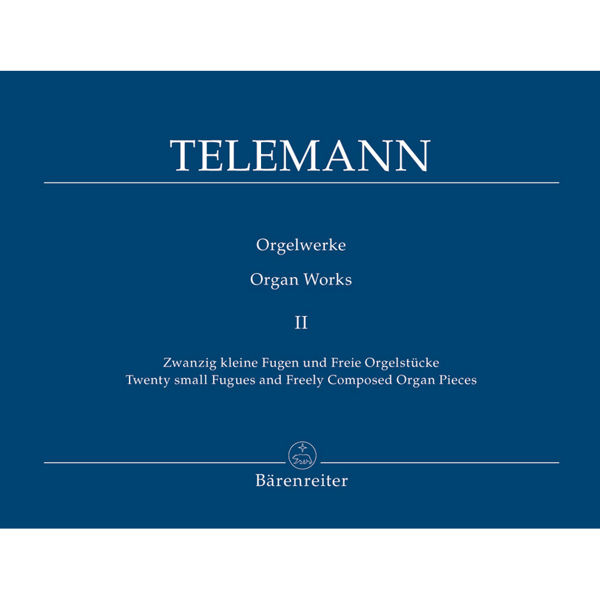 Telemann Orgelwerke - Band 2, Zwanzig kleine fugen und freie orgelstücke - Orgel