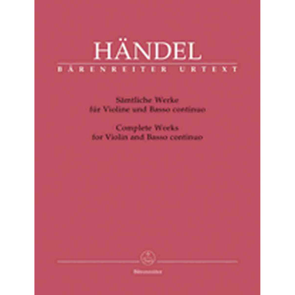 Sämtliche Werke für Violine und Basso continuo, Händel