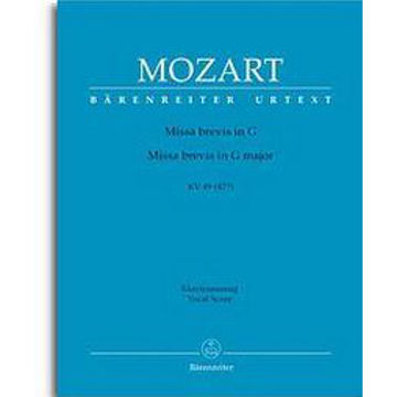 Missa brevis in G major KV 140, Wolfgang Amadeus Mozart. Vocal Score