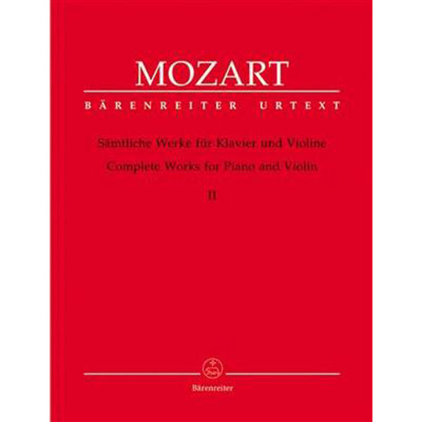 Complete Works for Piano and Violin Volume 2, Mozart
