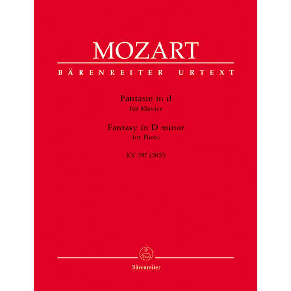 Fantasy for Piano D minor K. 397, Mozart, Piano