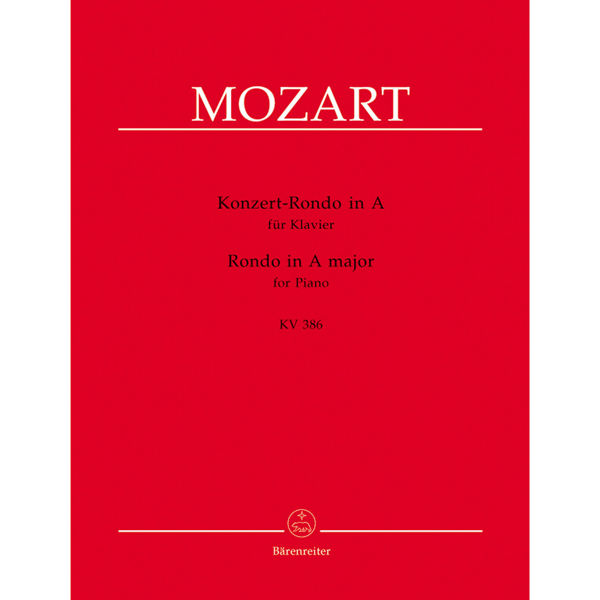 Concert Rondo for piano A major K. 386, Wolfgang Amadeus Mozart