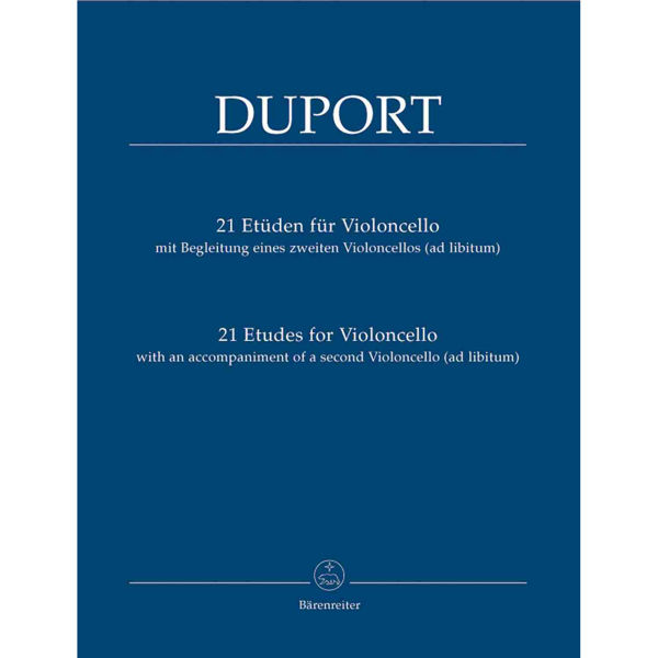 Duport - 21 Etudes for Violoncello (2nd Cello ad lib)
