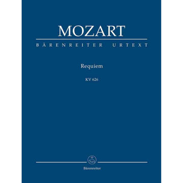 Requiem K626, Wolfgang Amadeus Mozart Study Score Urtext. Vocal