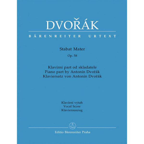 Sabat Mater op. 58, Antonin Dvorak. Vocal Score