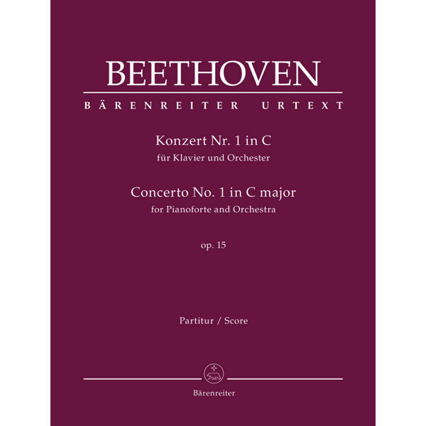 Beethoven Piano Concerto No. 1 in C major op 15, Partitur/Score