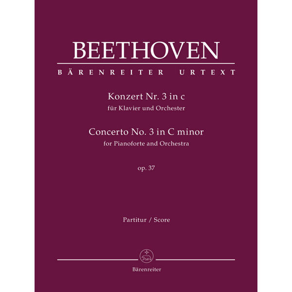 Beethoven Piano Concerto No. 3 in C minor op 37, Partitur/Score