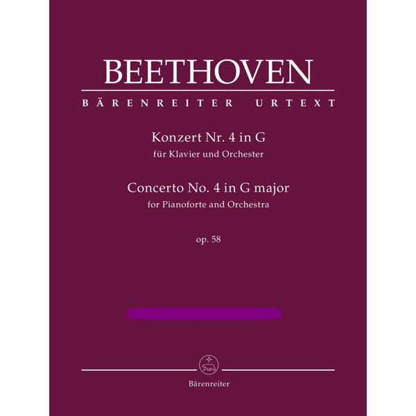 Beethoven Piano Concerto No. 4 in G major op 58, Partitur/Score