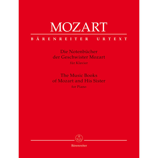 The Music Books of Mozart and His Sister for Piano, Wolfgang Amadeus Mozart