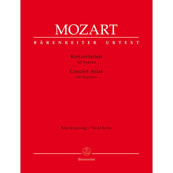 Concert Arias for Soprano, Wolfgang Amadeus Mozart