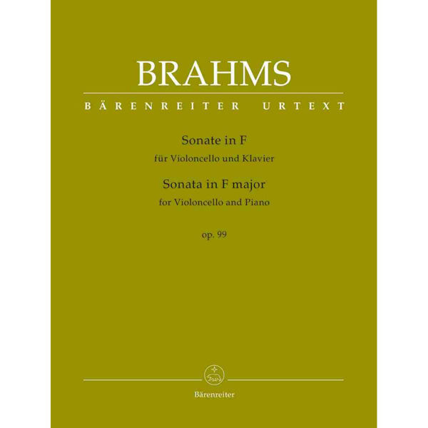 Sonate in F major for Cello and Piano Op 99, Johannes Brahms