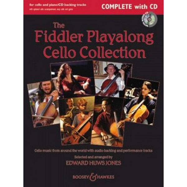 The Fiddler Playalong Cello Collection (1-2 cellos and Piano guitar ad lib) Book and CD