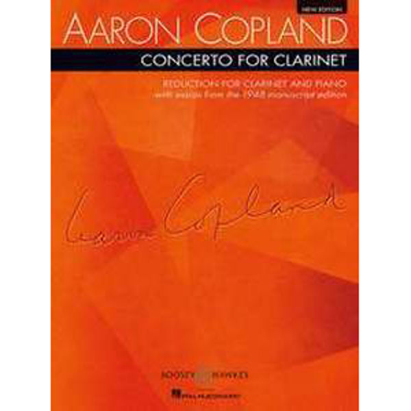 Concerto for Clarinet, Aaron Copland (new edition)