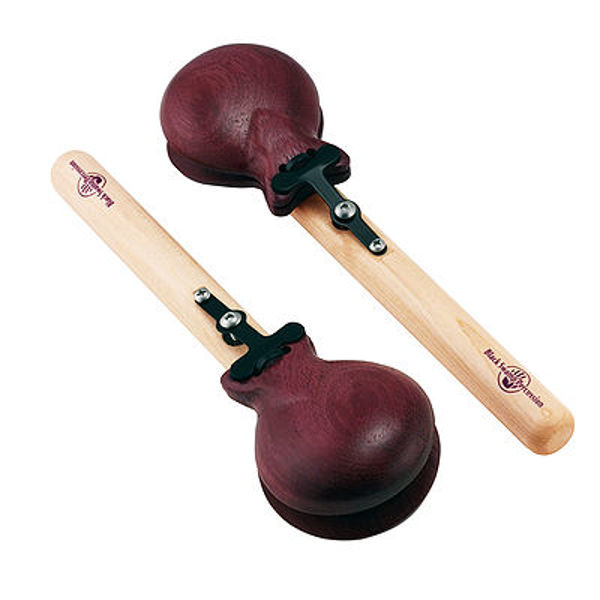 Kastagnetter Black Swamp PCC3-PH, Purpleheart, Maple Handles, 2 7-8, Pair