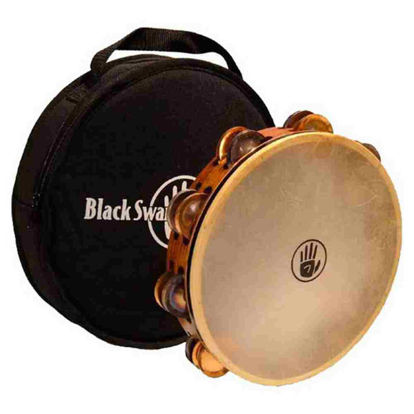 Tamburin Black Swamp TC1, Double-Row 10, Chromium/Bronze, Calf Head