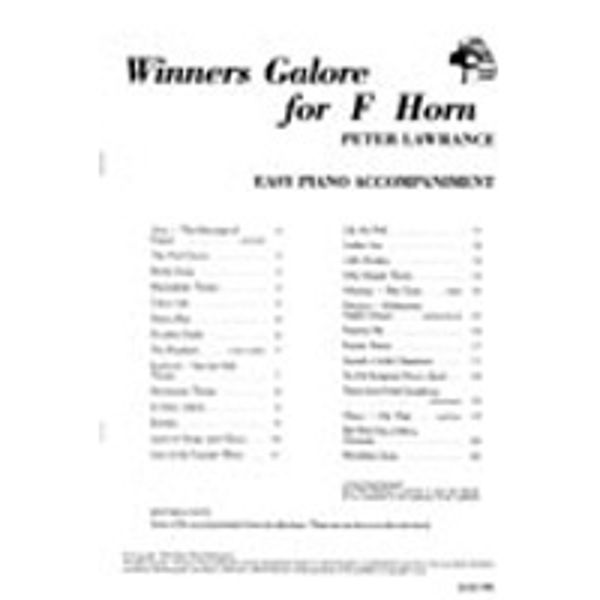 Winners Galore, Pianoakkompagnement