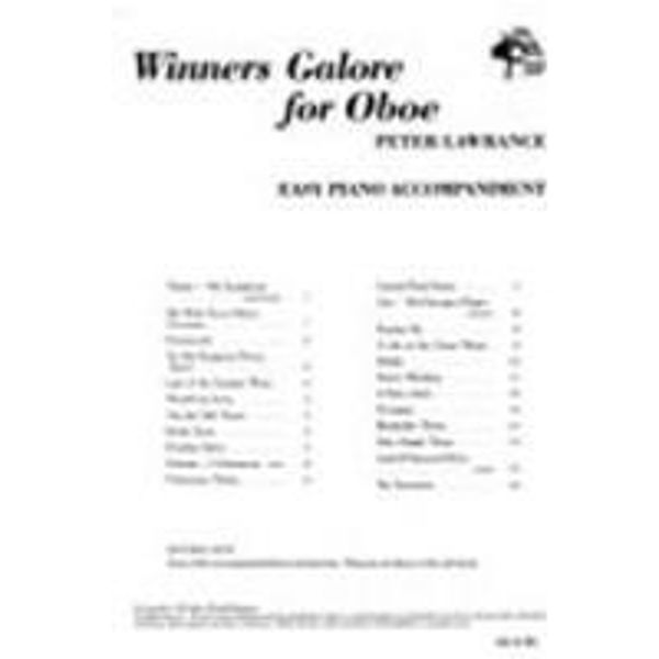Winners Galore for Oboe, Pianoakkompagnement