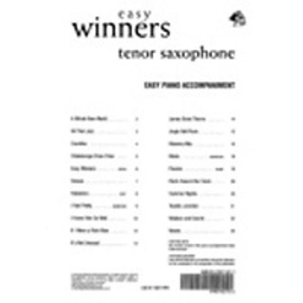 Easy Winners Tenorsaksofon, Pianoakkompagnement. Arr Lawrence