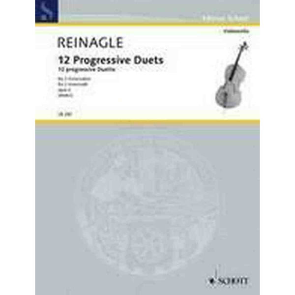 12 Progressive Duets, op. 2 for Cello. Joseph Reinagle