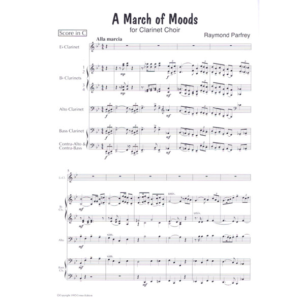 A March of Moods - Clarinet Choir