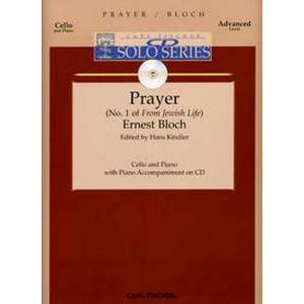 Prayer No. 1 from Jewish Life, Cello and Piano/Mp3 Download. Ernest Bloch