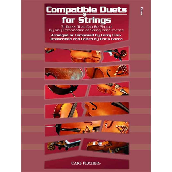 Compatible Duets for Strings. Performance score - SP - Bass (2 basses). Larry Clark