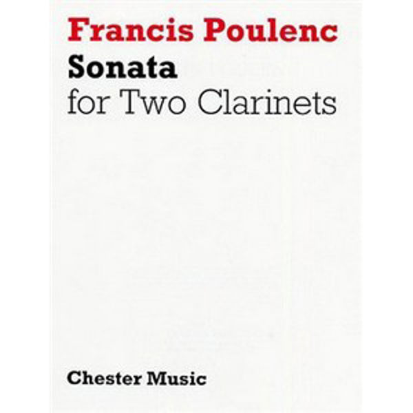 Sonata for two clarinets (Bb and A), Poulenc