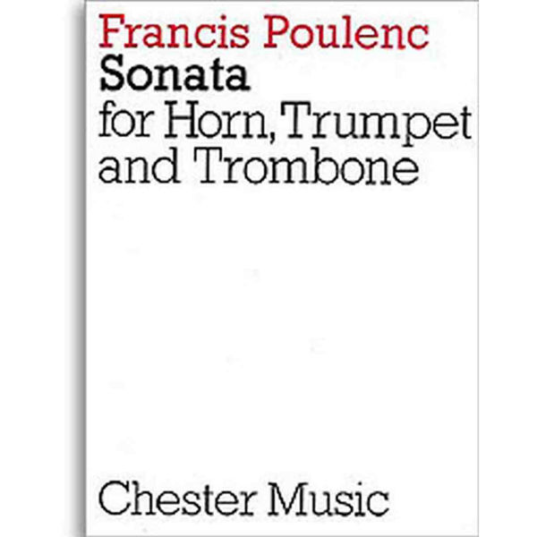Sonata for Horn, Trumpet and Trombone. Poulenc. Score