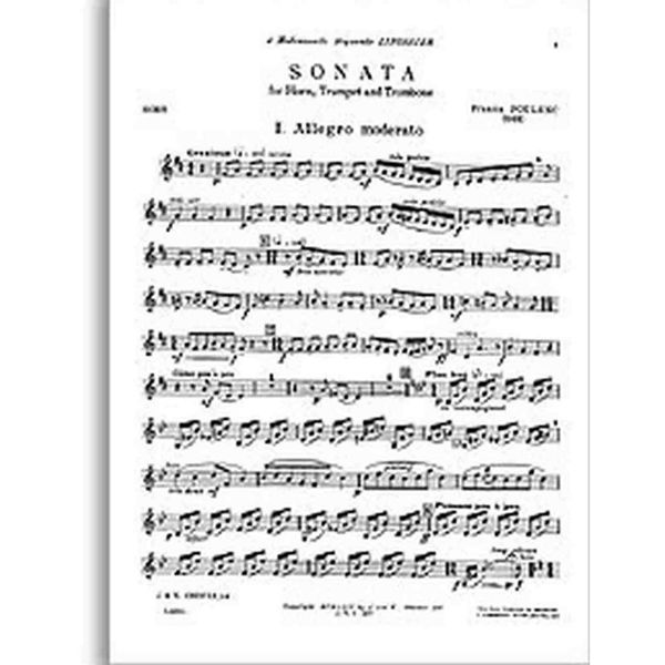 Poulenc Sonata for Horn, Trumpet and Trombone, Parts