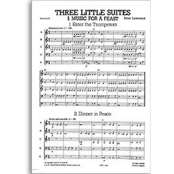 Lawrence: Three Little Suites, arr Philip Jones/Elgar Howarth, Junior Just Brass 02 Quintet