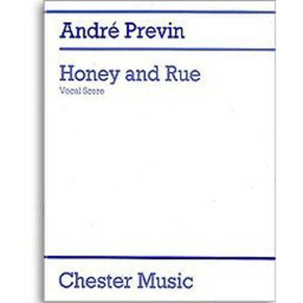 Previn - Honey and Rue - Vocal Score