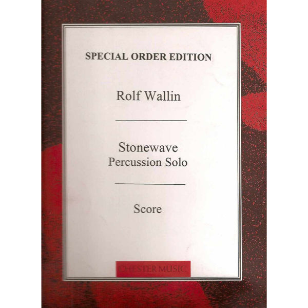 Stonewave, Rolf Wallin, Percussion Solo