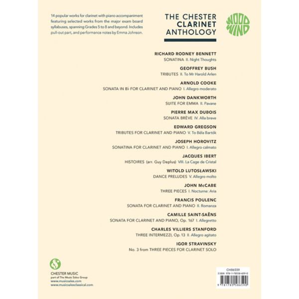 The Chester Clarinet Anthology, Clarinet and Piano