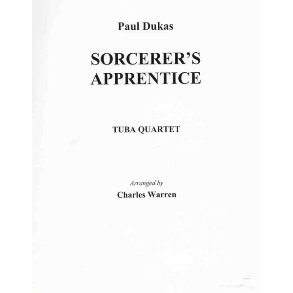 Sorcerer's Apprentice for Tuba Quartet
