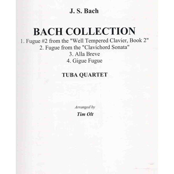 Bach Collection for Tuba Quartet