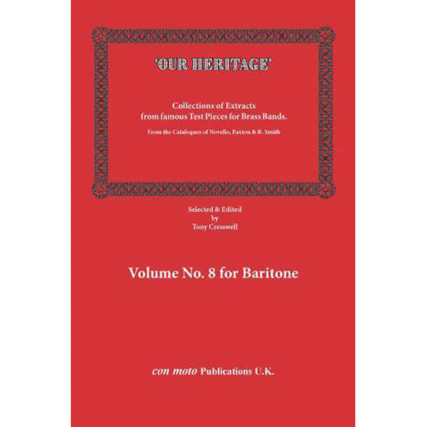 Our Heritage - Volum No. 8 - Baritone