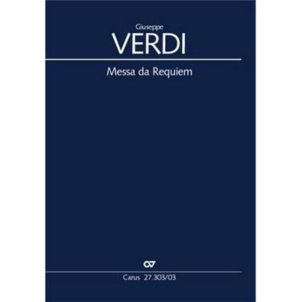 Messa da Requiem, Verdi, Vocal Score