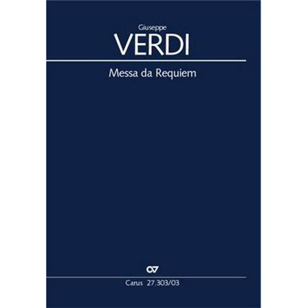 Messa da Requiem, Verdi, Vocal Score
