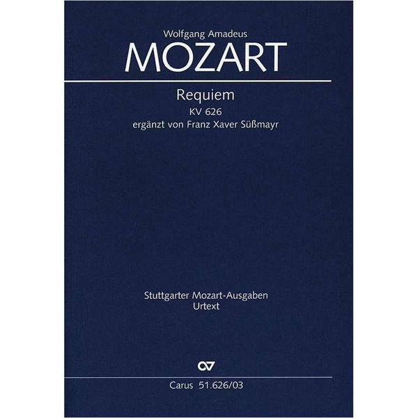 Mozart - Requiem - KV626. Vocal Score