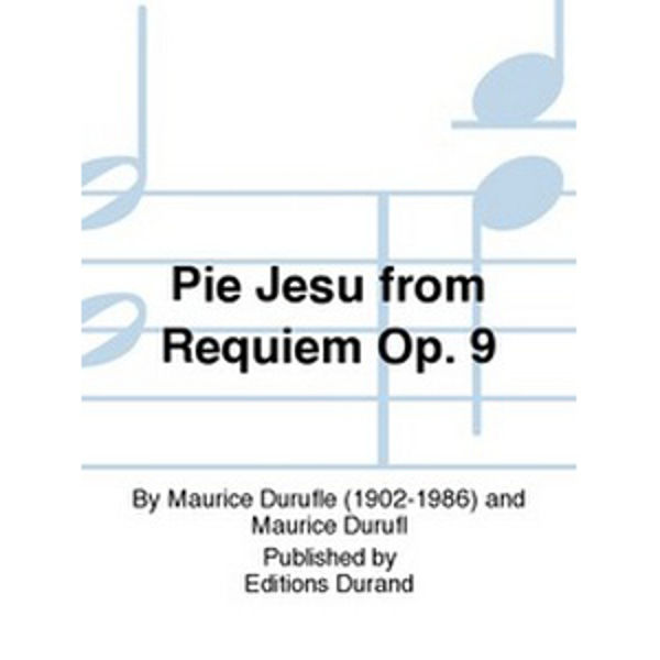 Pie Jesu, Voice and Piano, Maurice Durufle