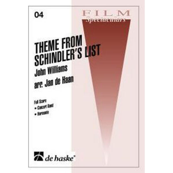 Theme from Schindler's List, Williams / Haan - Concert Band